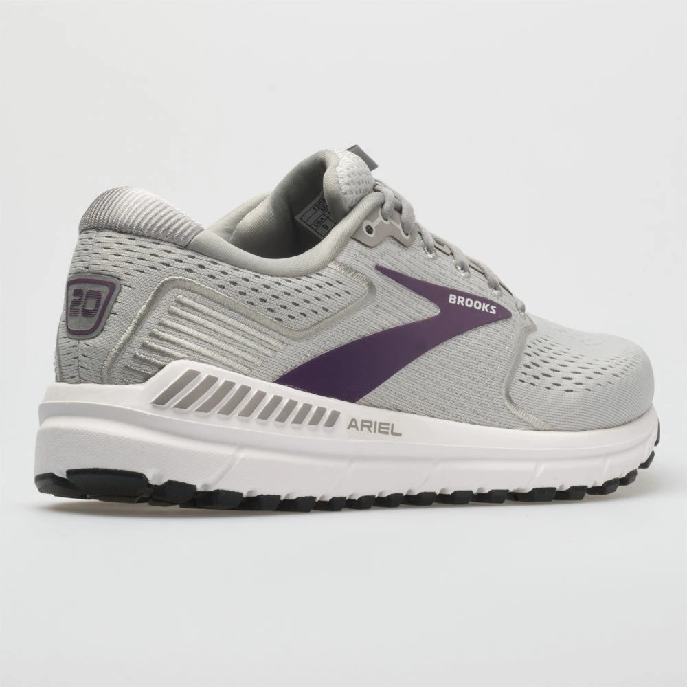 Brooks Ariel 2020 Women's Oyster/Alloy/Grape 8 Brooks Ariel 2020 Women's Oyster/Alloy/Grape - Image 6