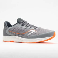 Saucony Freedom 4 Men's Alloy/Orange -Deals PeakStride Shoes Store 047040 5