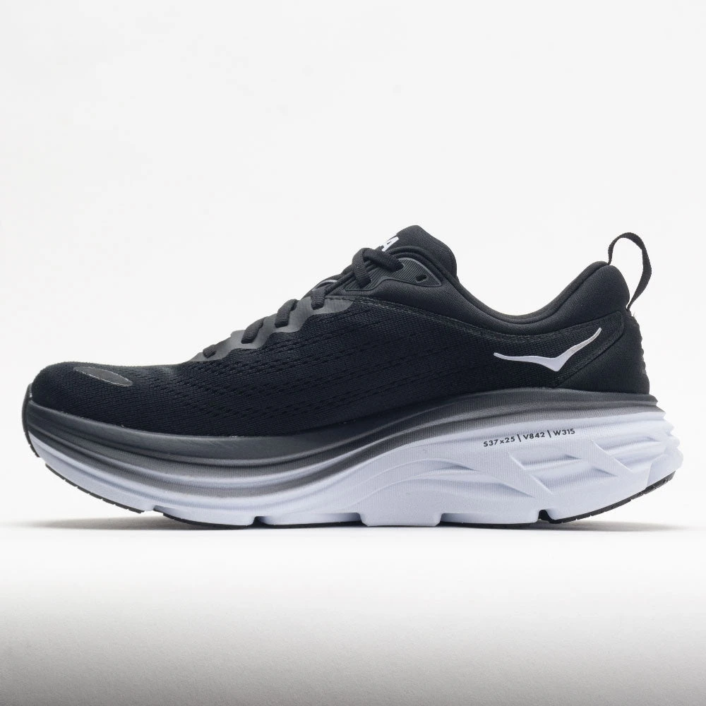 HOKA Bondi 8 Men's Black/White 4 HOKA Bondi 8 Men's Black/White - Image 2