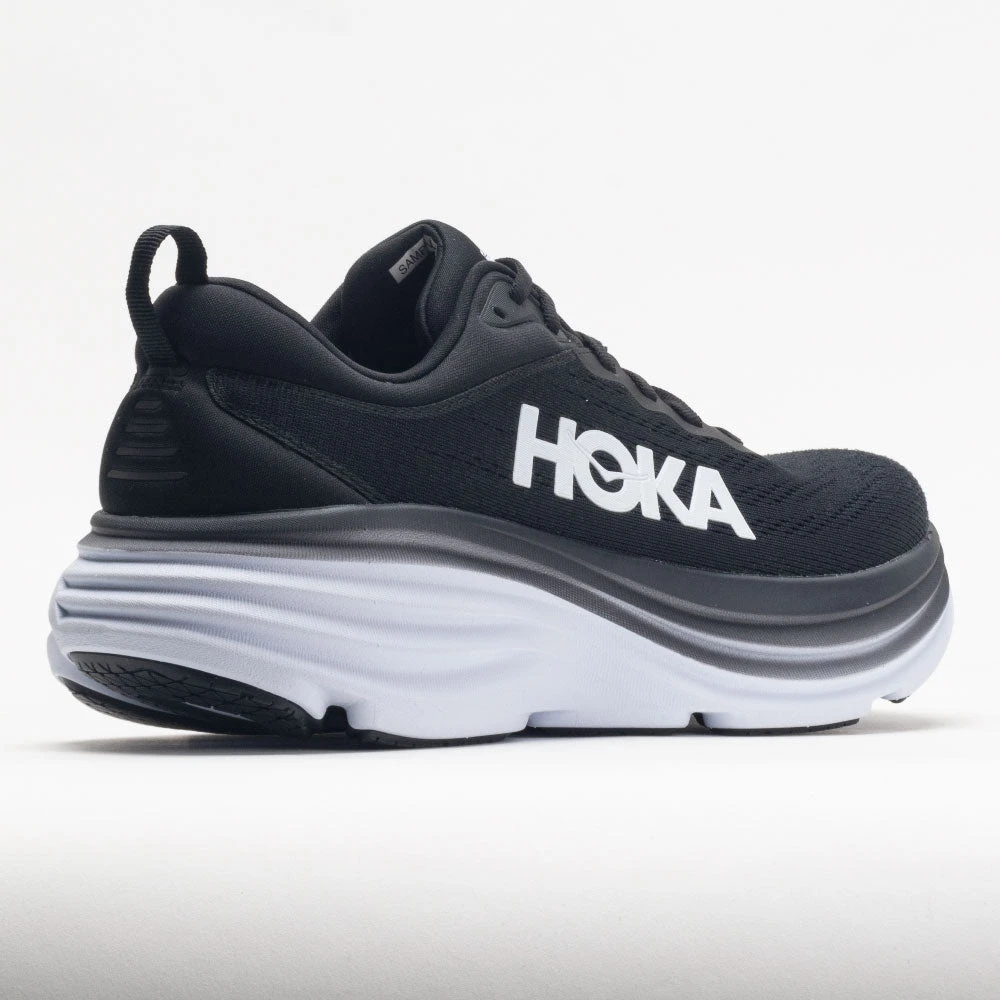 HOKA Bondi 8 Men's Black/White 8 HOKA Bondi 8 Men's Black/White - Image 6