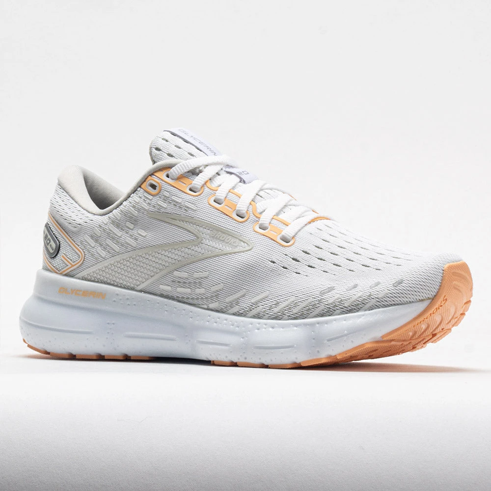 Brooks Glycerin 20 Women's White/Grey/Peach 7 Brooks Glycerin 20 Women's White/Grey/Peach - Image 5