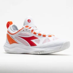 Diadora Speed Blushield Fly Clay Women's White/Fiery Red -Deals PeakStride Shoes Store 116606 5