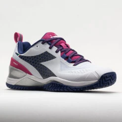Diadora Blushield Torneo 2 AG Women's White/Blueprint/Pink Yarrow -Deals PeakStride Shoes Store 117021 5