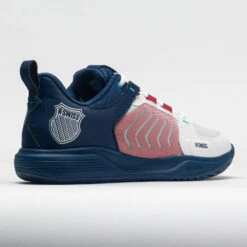 K-Swiss Ultrashot Team Men's Blanc De Blanc/Blue Opal/Lollipop -Deals PeakStride Shoes Store 117119 6