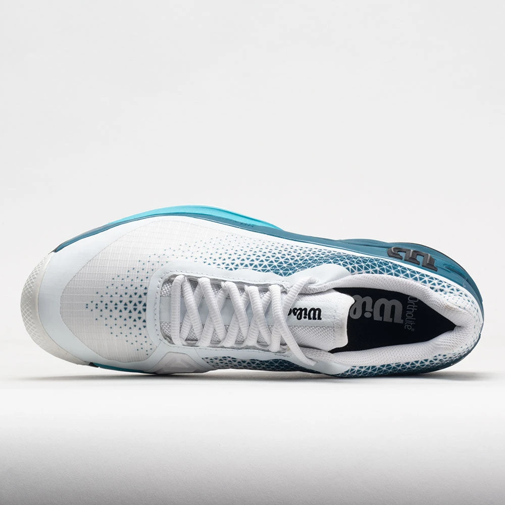 Wilson Rush Pro 4.0 Clay Men's White/Blue Coral/Blue Atoll 4 Wilson Rush Pro 4.0 Clay Men's White/Blue Coral/Blue Atoll - Image 3