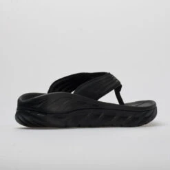 Hoka One One Ora Recovery Flip Men's Black/Dark Gull Gray -Deals PeakStride Shoes Store 570409 6