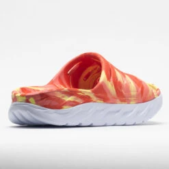 HOKA Ora Recovery Slide Swirl Unisex Yellow Pear/Fiesta -Deals PeakStride Shoes Store 570558 6