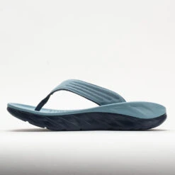 HOKA Ora Recovery Flip Men's Stone Blue/Outer Space -Deals PeakStride Shoes Store 570604 1