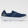 OOFOS OOmg Low Women's White/Navy -Deals PeakStride Shoes Store 631140 3