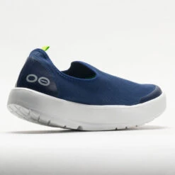 OOFOS OOmg EeZee Women's White/Navy -Deals PeakStride Shoes Store 631315 6